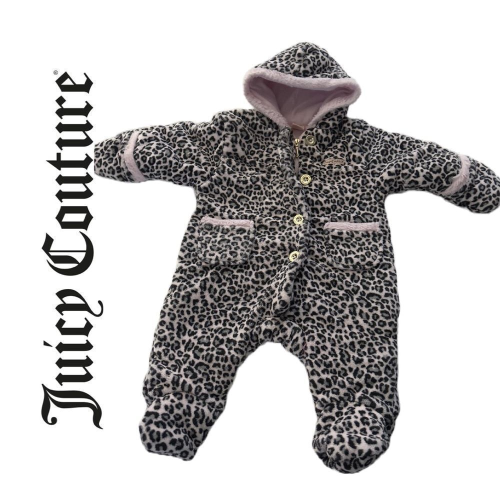 Juicy Couture Baby Girl Leopard Printed‎ and Pink Pram - Size 6/9 months